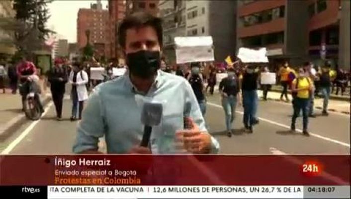 Informativo 24h - Los bloqueos en las protestas provocan problemas de abastecimiento en Colombia