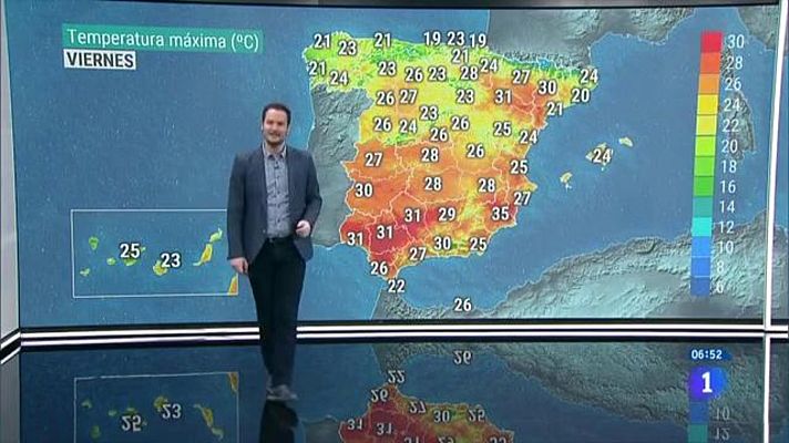 El tiempo - Ascenso de temperaturas en interior del noroeste y área mediterránea