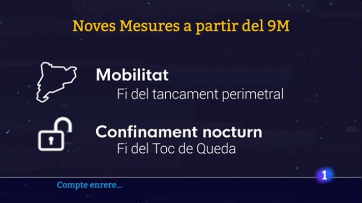 L'Informatiu - El Govern comença a relaxar les restriccions a partir de diumenge