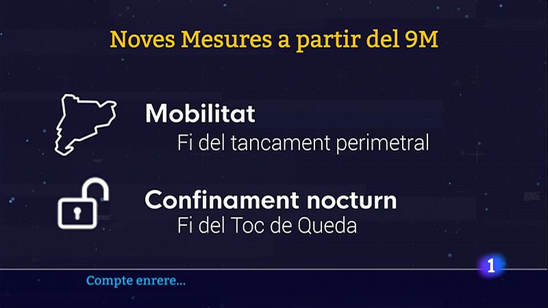 El Govern comença a relaxar les restriccions a partir de diumenge