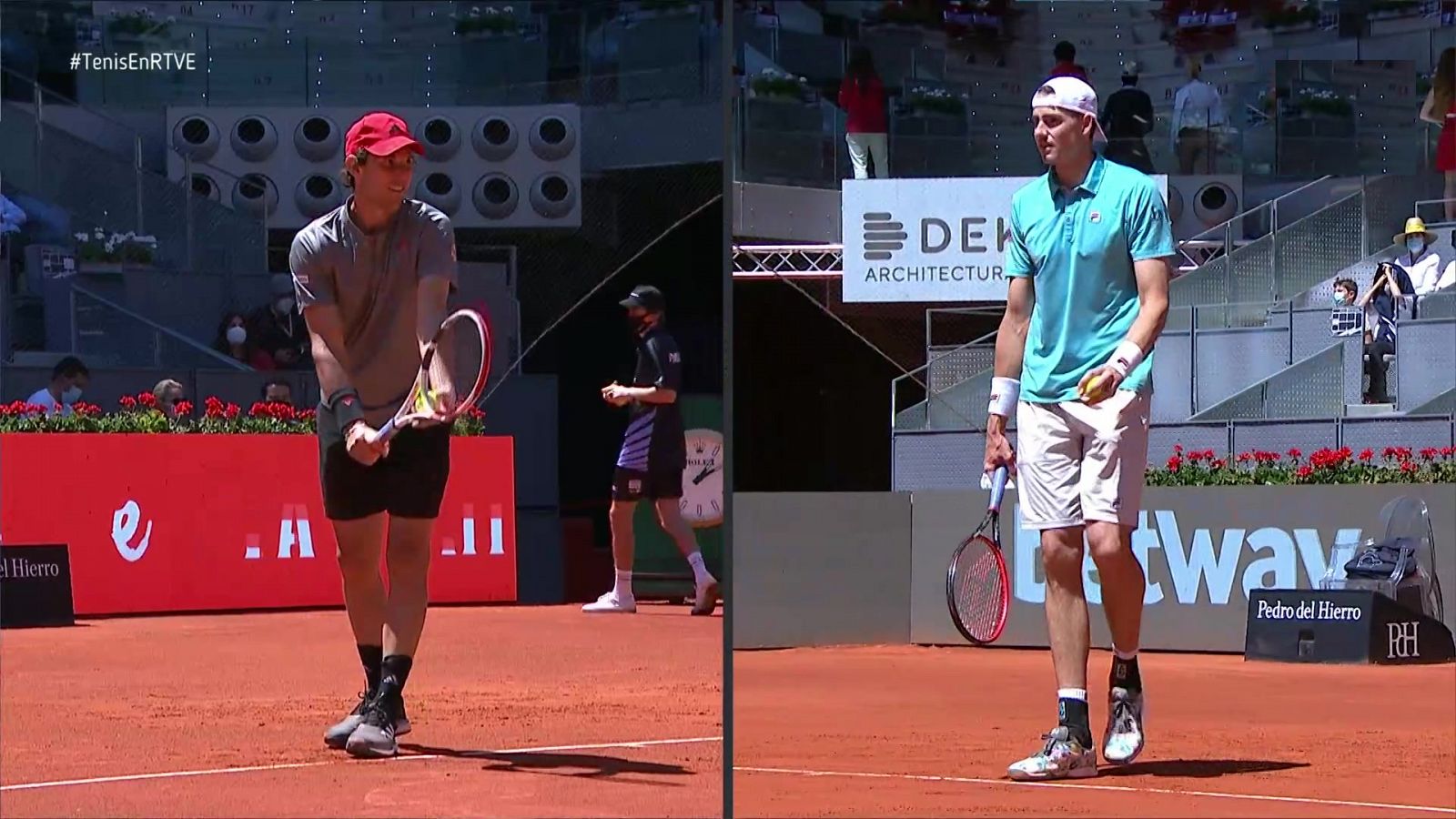 Tenis - ATP Mutua Madrid Open. 1/4 Final: Dominic Thiem - John Isner