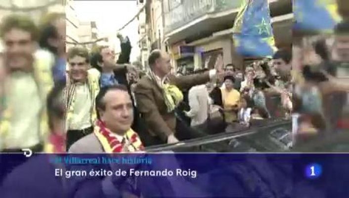 Telediario 1 - El Villarreal, ante su sueño de jugar una final