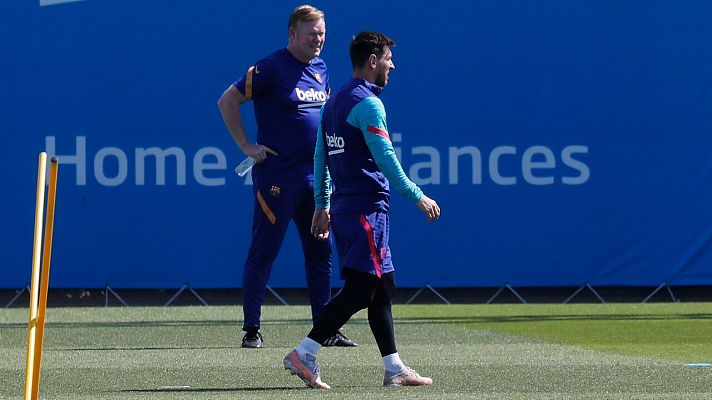 Telediario 1 - Koeman: "Si ganamos al Atlético no será definitivo"