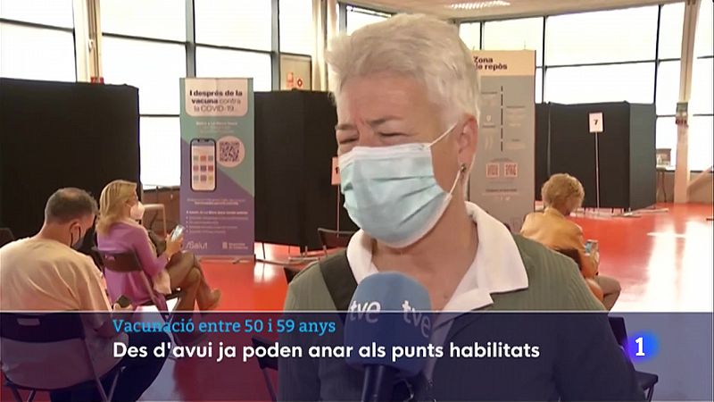 Salut comença a citar les persones d'entre 50 i 59 anys per vacunar-se 