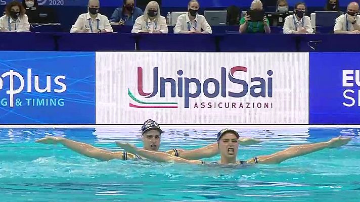 Natación artística - Campeonato de Europa. Final Técnica Dúos 