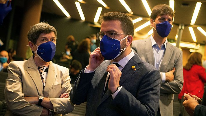 Telediario 1 - JxCat traslada a ERC que no facilitará la investidura de Aragonès para liderar un Govern en solitario