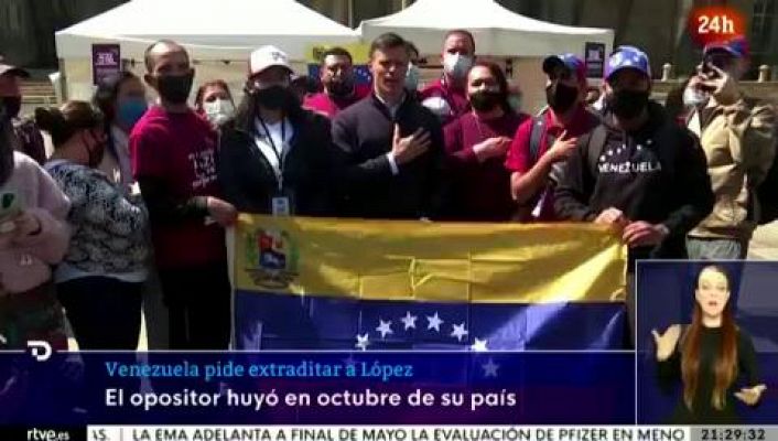 Telediario 1 - Venezuela pide a España la extradición de Leopoldo López