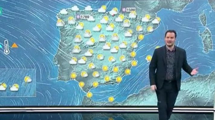 Telediario 1 - La Aemet prevé precipitaciones y vientos fuertes en el norte peninsular