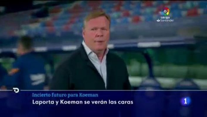 Telediario 1 - El futuro de Koeman como entrenador del FC Barcelona, en el aire
