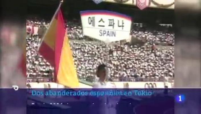 Telediario 1 - Los abanderados de España: de medallistas a la familia real