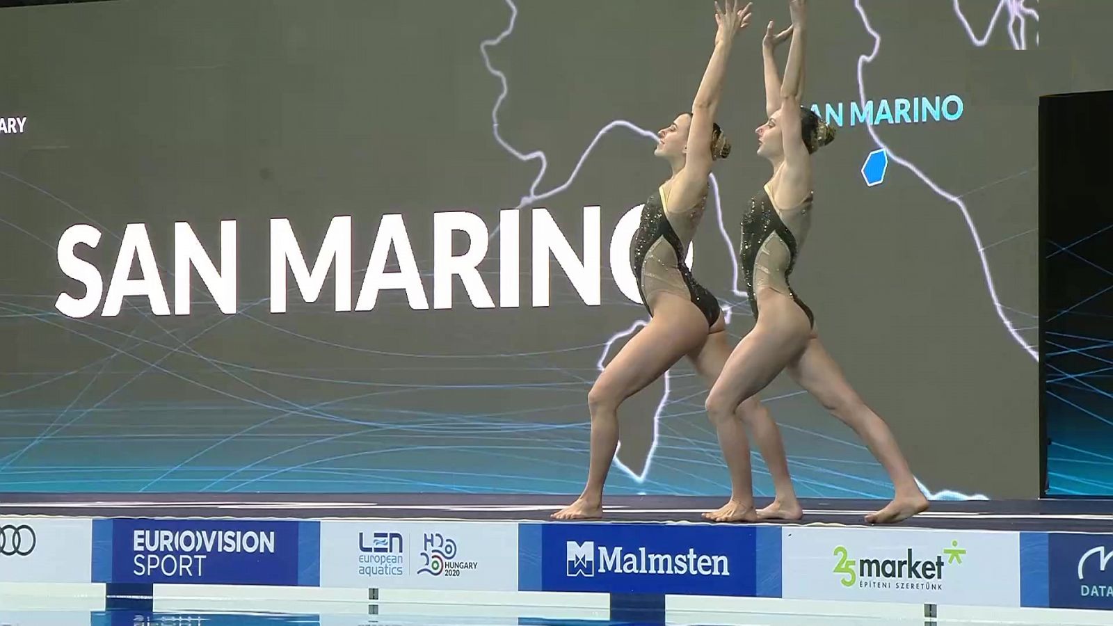 Natación artística - Campeonato de Europa. Final técnica dúos