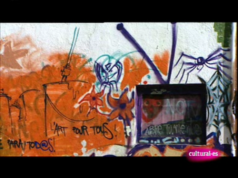 Visado de calle: Miguel Brieva (cómic), Santiago Cirugeda (arquitectura alegal), 'niño de las pinturas' (graffitti), Trisexual Band (música)