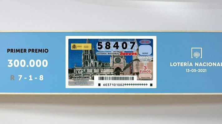 SELAE - Sorteo de la Lotería Nacional del 13/05/2021