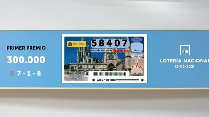 SELAE - Sorteo de la Lotería Nacional del 13/05/2021