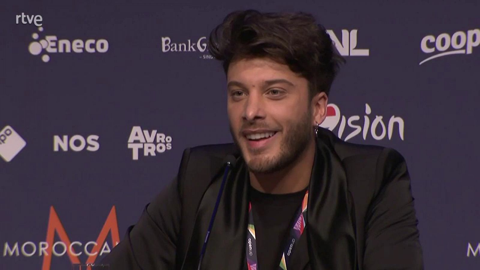 Eurovisión 2021 - Rueda de prensa de Blas Cantó tras el primer ensayo