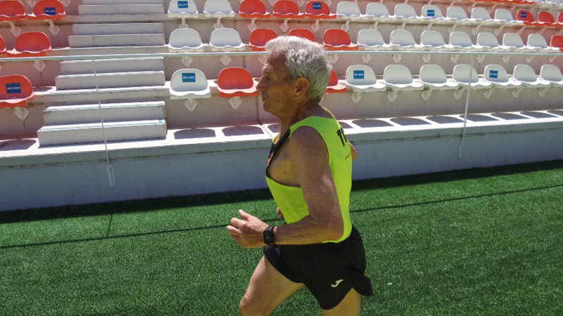 Manuel Alonso, el atleta de 85 años 
