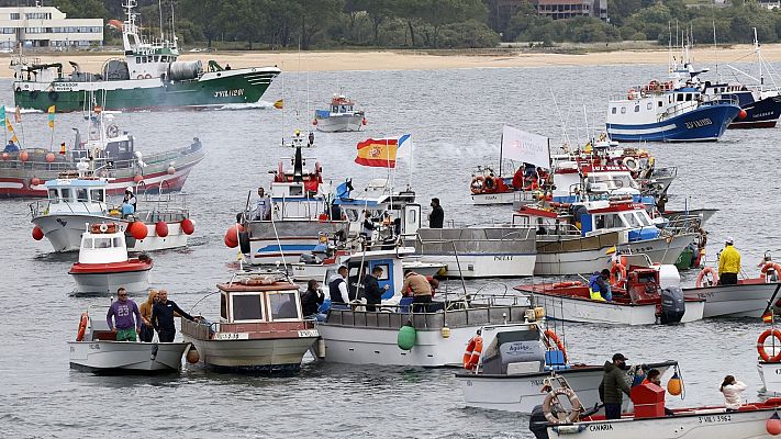 Protesta da pesca artesanal contra o control electrónico