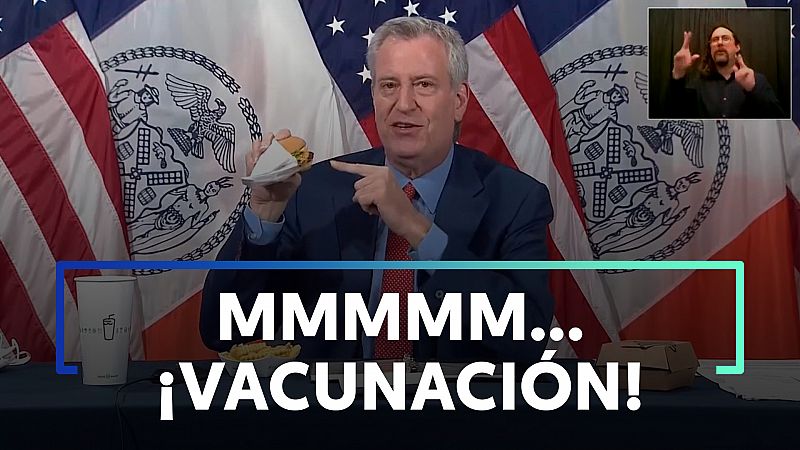 El alcalde de Nueva York fomenta con hamburguesas gratis la vacunación