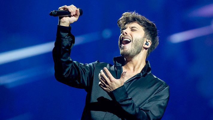 Eurovisión - Primer pase de Blas Cantó en su segundo ensayo