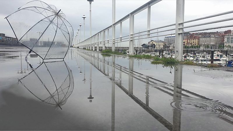 Lluvias localmente persistentes en zonas del oeste y norte de Galicia - ver ahora