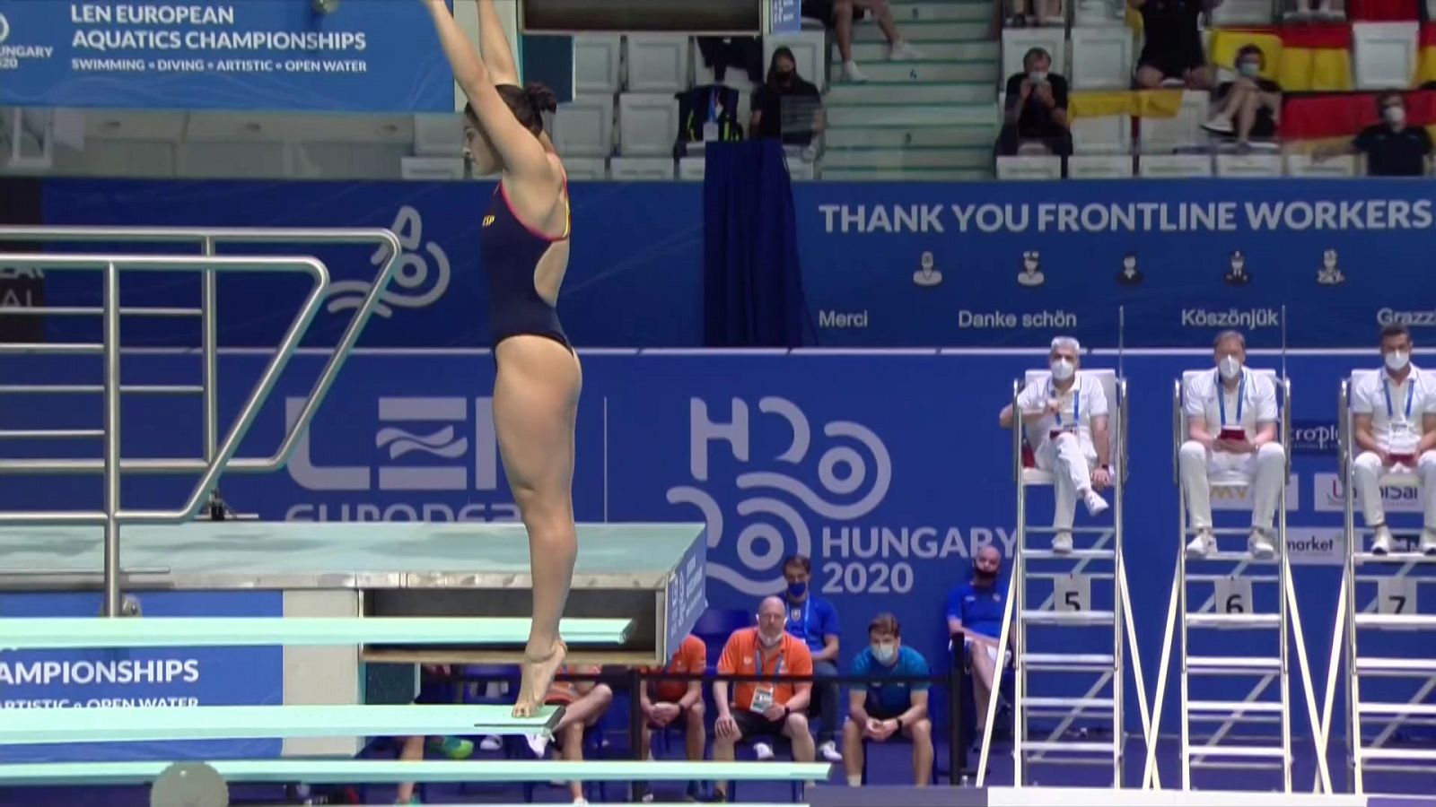 Natación Saltos - Campeonato de Europa. Preliminares 3 m femenino