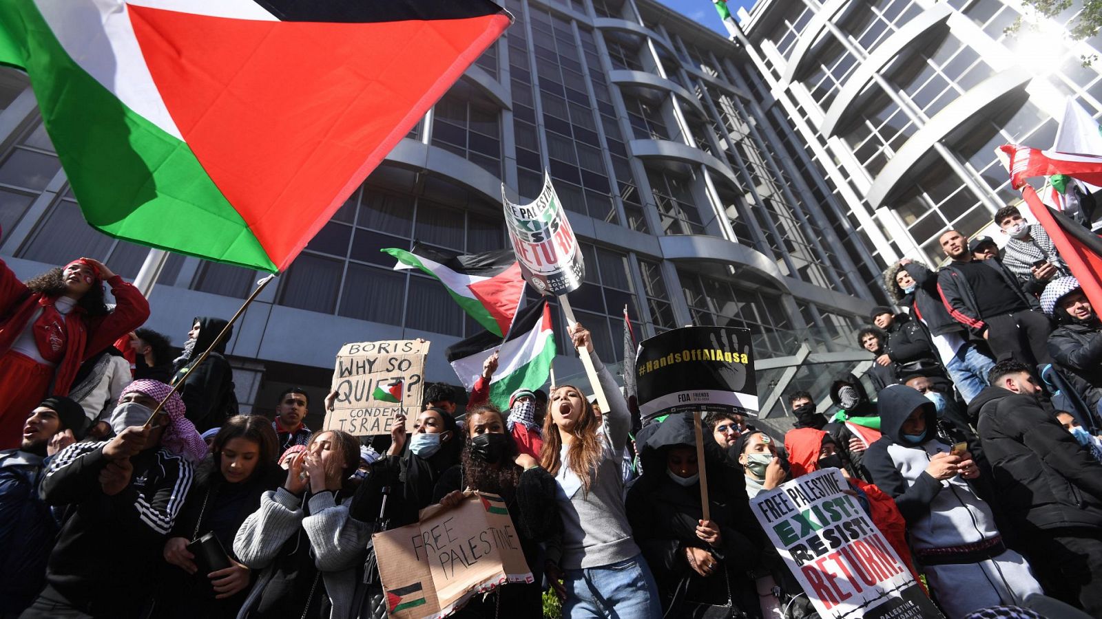 Miles de manifestantes piden el fin de la violencia en Gaza