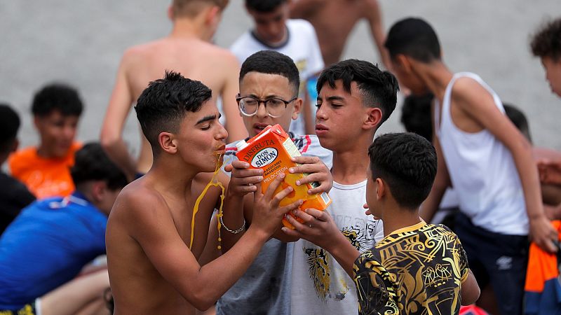 Casi un tercio de los migrantes que han llegado a Ceuta son menores