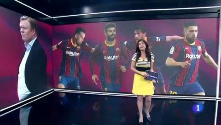 Telediario 1 - El Barça prepara su futuro con Koeman en el aire