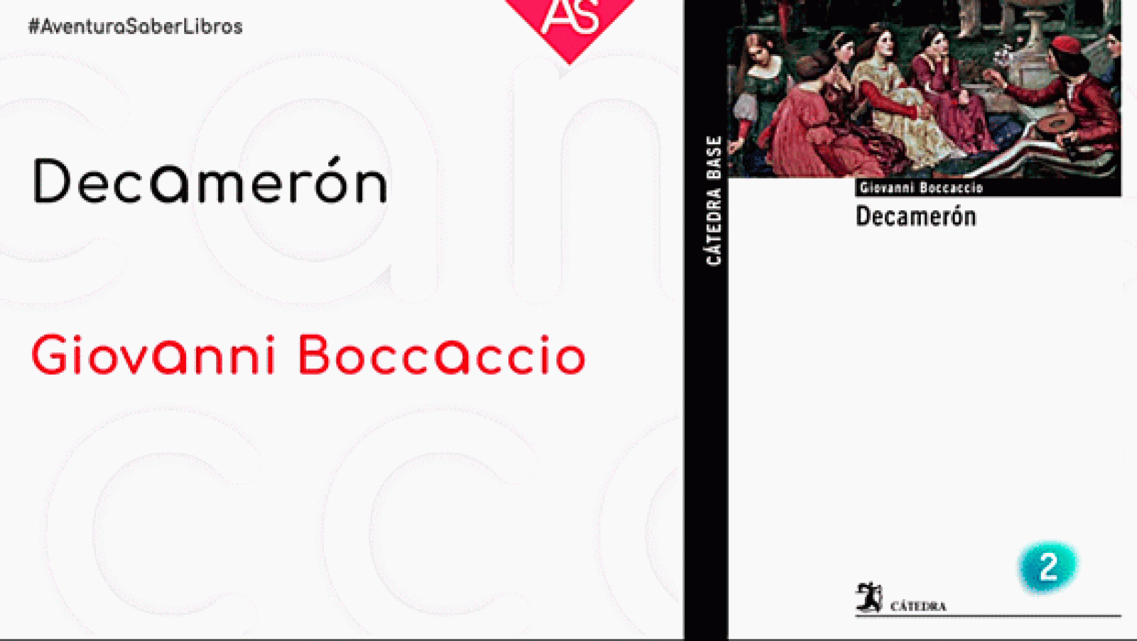 La aventura del saber Decameron Boccaccio, cuento novela #AventuraSaberLibros