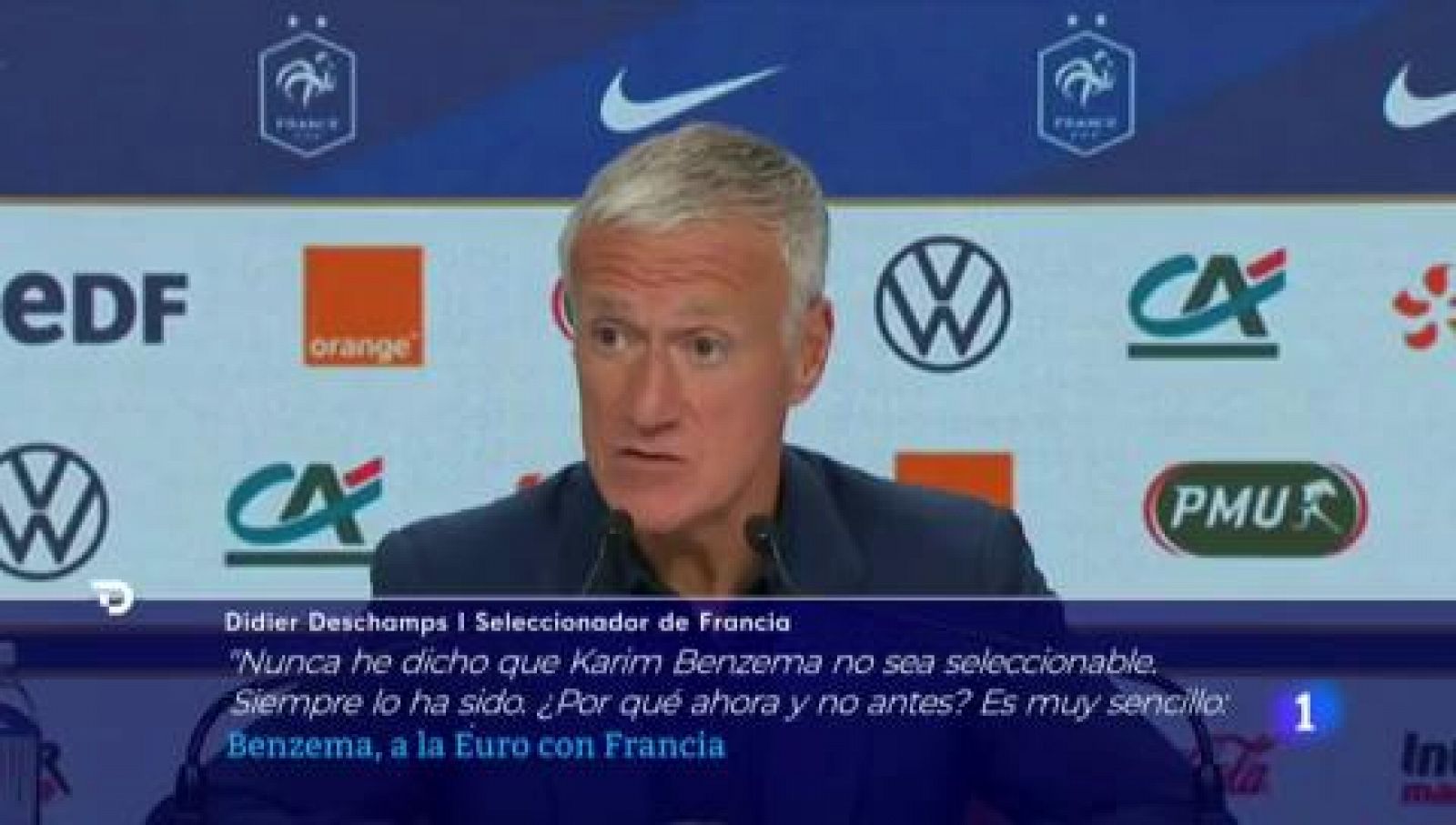 Deschamps vuelve a convocar a Benzema seis años después: "Hemos cumplido etapas"