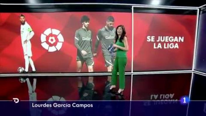 Telediario 1 - Cuenta atrás para el Atlético y el Madrid en la última jornada por el título de Liga