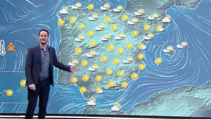 Telediario 1 - La Aemet prevé temperaturas diurnas en aumento casi generalizado en todo el país