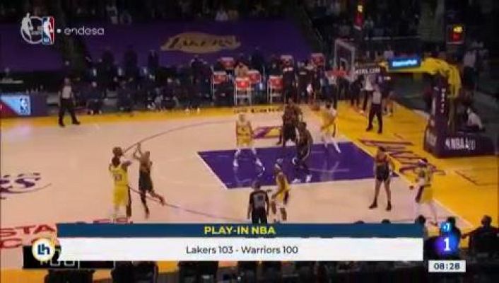 Telediario 1 - Los Lakers vencen a los Warriors y sellan su pase a playoff