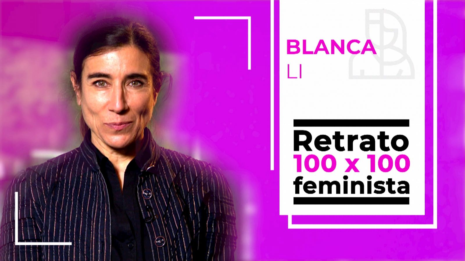 Objetivo Igualdad - Retrato 100x100 feminista: Blanca Li