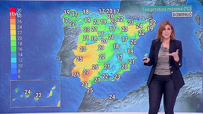 El tiempo - Intervalos de levante fuerte en el Estrecho en la primera mitad del día. Alisios en Canarias, con rachas fuertes o muy fuertes en las islas montañosas