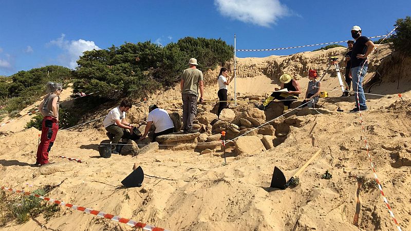 Encuentran unas termas romanas en el Cabo Trafalgar