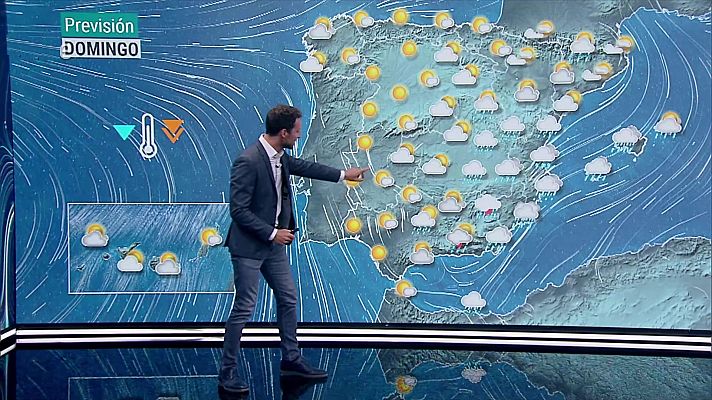 Precipitaciones generalizadas y persistentes, localmente fuertes, en el sureste peninsular y el oeste de Baleares.