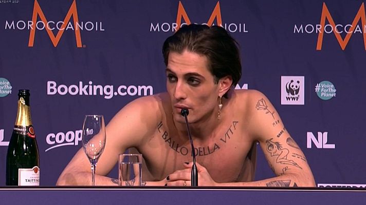 Eurovisión - Eurovisión 2021 - Rueda de prensa del ganador, Italia