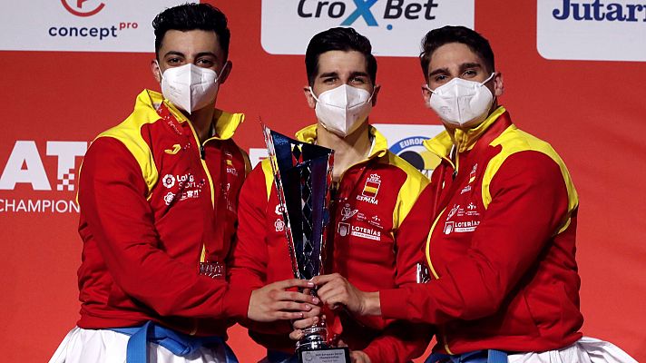 Kárate - Campeonato de Europa Senior. Pódium Kata equipos