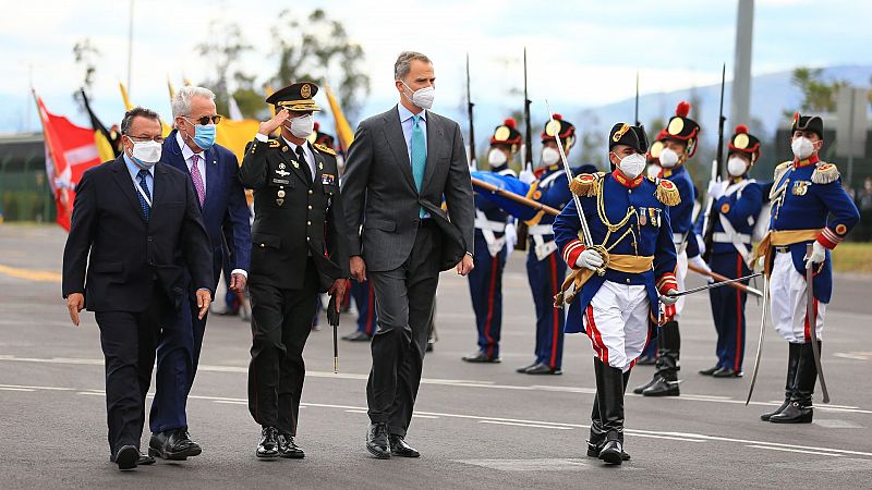Felipe VI llega a Ecuador para la toma de posesión del nuevo presidente, Guillermo Lasso