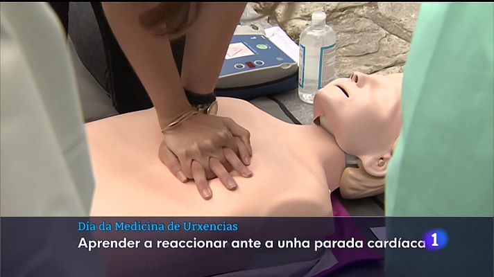 Telexornal - Galicia - Técnica de reanimación ante unha parada cardíaca