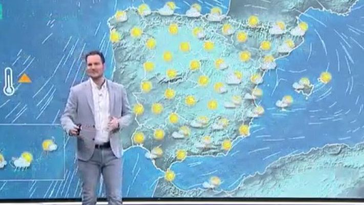 Telediario 1 - La Aemet prevé temperaturas diurnas al alza en la vertiente atlántica