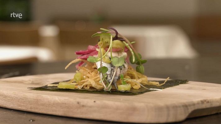 Como sapiens - Receta de taco de boquerones con patatas