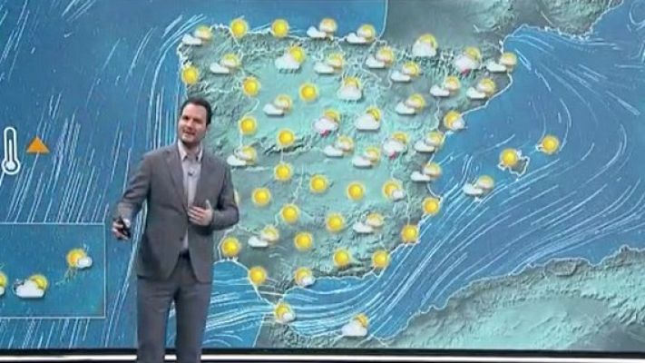 Telediario 1 - La Aemet prevé un ascenso de las temperaturas en la Península y Baleares