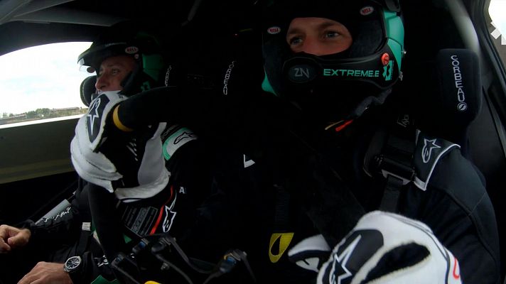 Automovilismo - El Príncipe Guillermo prueba su destreza al volante de un Extreme E