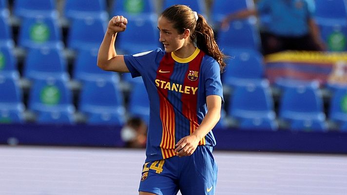 Fútbol - Bruna anota el segundo para el Barça
