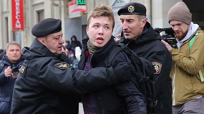 Periodistas bielorrusos rechazan el arresto de Roman Protasevich tras el secuestro de un avión de pasajeros