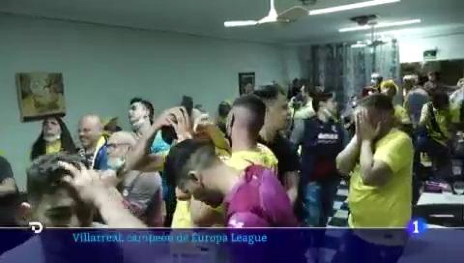 Fiesta en Villarreal por la Europa League