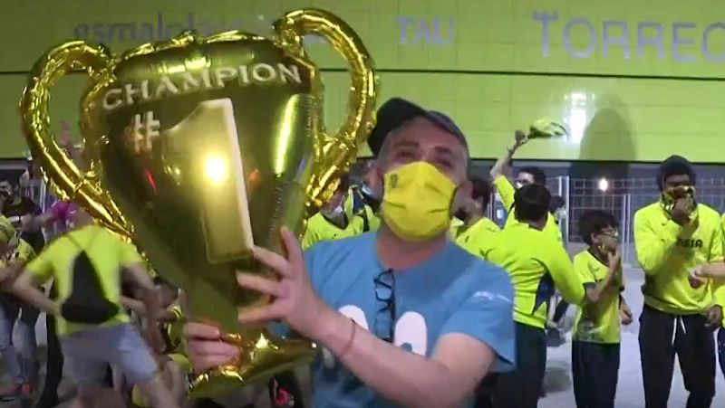 Fiesta en Villarreal por la Europa League