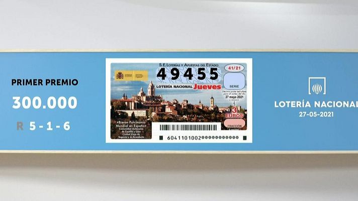 SELAE - Sorteo de la Lotería Nacional del 27/05/2021